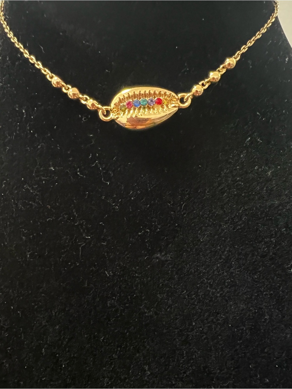 Coach Gold slider bracelet Beaded Chain Bracelet NWOT